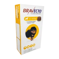 Фото Бравекто для собак 2 - 4,5 кг ГЕРМАНИЯ! таблетки жевательные (для собак очень мелких пород) 112,5мг №1